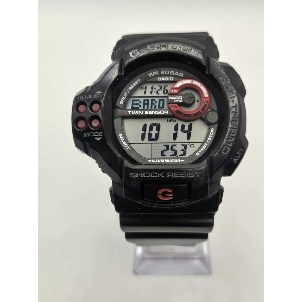 CASIO G-SHOCK GDF100 TWIN SENSOR Watch. Barometer/Temp/Altitude. Tin. New Batt